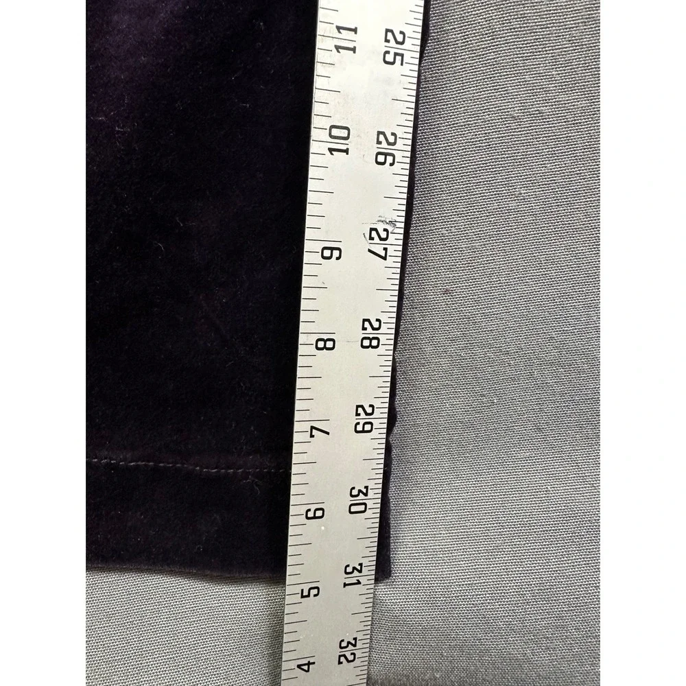 Eddie Bauer Purple Corduroy Pants Women Wide Leg Velvet Texture Trousers size 10 - Picture 8 of 16